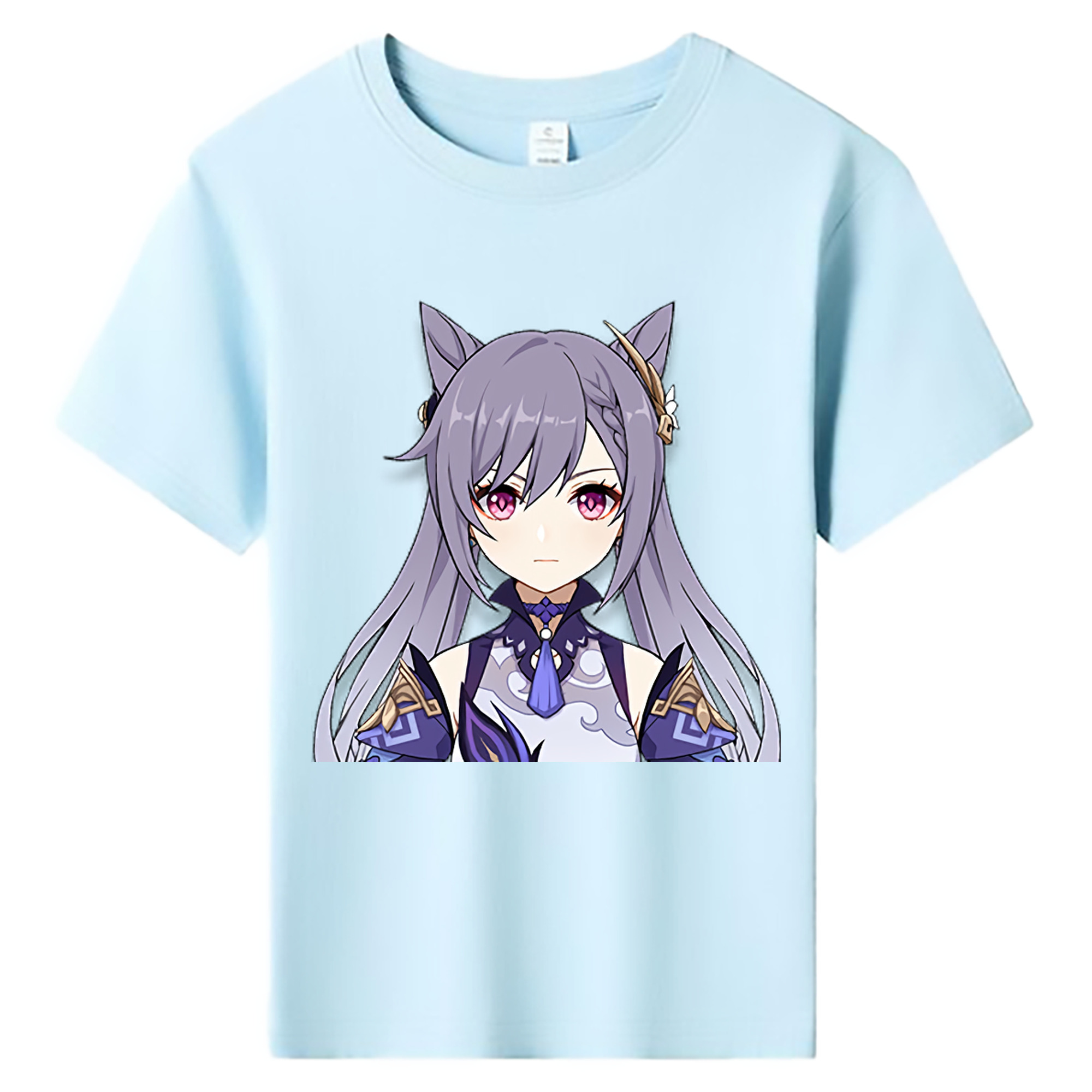 げんし神 刻晴 こくせい genshin Kokusei 綿100％キッズTシャツ（フロントプリント）